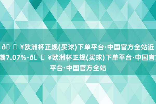 🔥欧洲杯正规(买球)下单平台·中国官方全站近1年高潮7.07%-🔥欧洲杯正规(买球)下单平台·中国官方全站