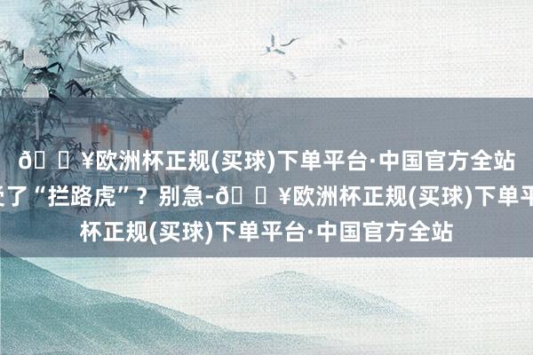 🔥欧洲杯正规(买球)下单平台·中国官方全站却在支付步伐遭受了“拦路虎”?别急-🔥欧洲杯正规(买球)下单平台·中国官方全站